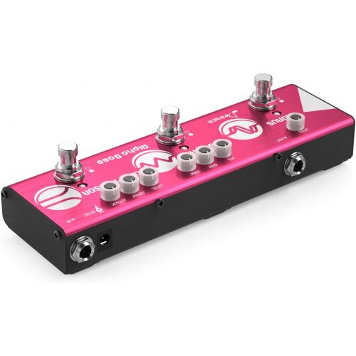  Donner Multi Effect Pedal Chain Alpha Acoustic 3 Guitar Effect Modes Acoustic Preamp, Chorus and Hall Reverb