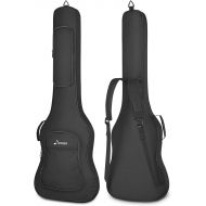 [아마존베스트]Donner Electric Bass Guitar Gig Bag 600D Thick RipstopWaterproof Nylon 0.3 Inch Padding Dual Adjustable Backpack Straps Thickened Sponge Handle Soft Carry Case Black