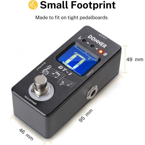  [아마존베스트]Donner Dt-1 Chromatic Guitar Tuner Pedal True Bypass