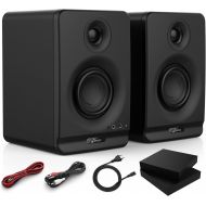 [아마존베스트]Donner Studio Monitors 3 Near Field Studio Monitors with Professional CSR Bluetooth 5.0, 2-Pack Including Studio Monitor Isolation Pads (Dyna3 Black)