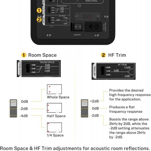  [아마존베스트]Donner Studio Monitors 3 Near Field Studio Monitors with Professional CSR Bluetooth 5.0, 2-Pack Including Studio Monitor Isolation Pads (Dyna3 Black)