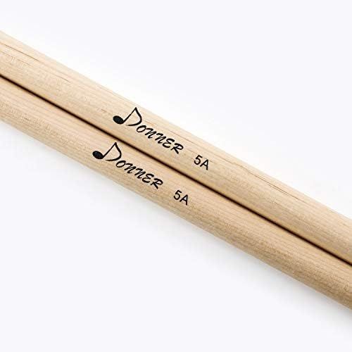  [아마존베스트]Donner Drumstick Holder Nylon Drumsticks Bag for 10 Pairs of Drumsticks