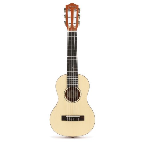  Donner Guitalele DGL-1 28 Travel Guitar Ukulele Package 6 String Ukulele Spruce Mahogany Body