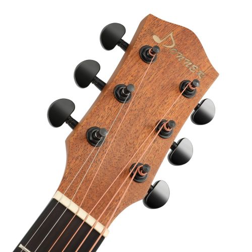  Donner DAG-1E Electric Acoustic Guitar Package Full-size 41’’ Dreadnought Guitar Built-in Preamp with Bag Strap Tuner String