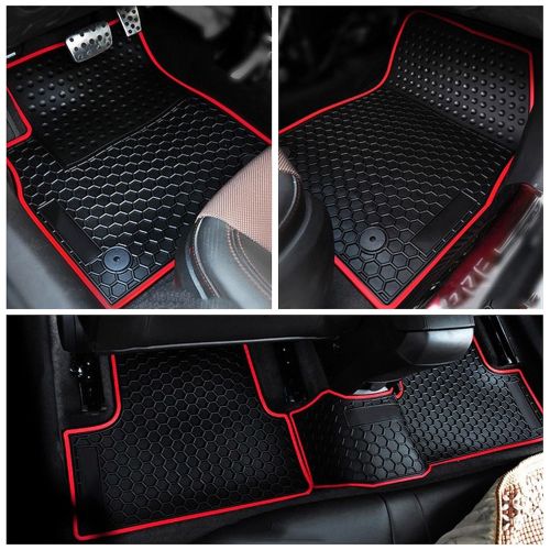  Iallauto Fits For Jeep Renegade 2015-2018 All Weather Floor Mat Floor liners Cab Front & Rear Rubber Mat