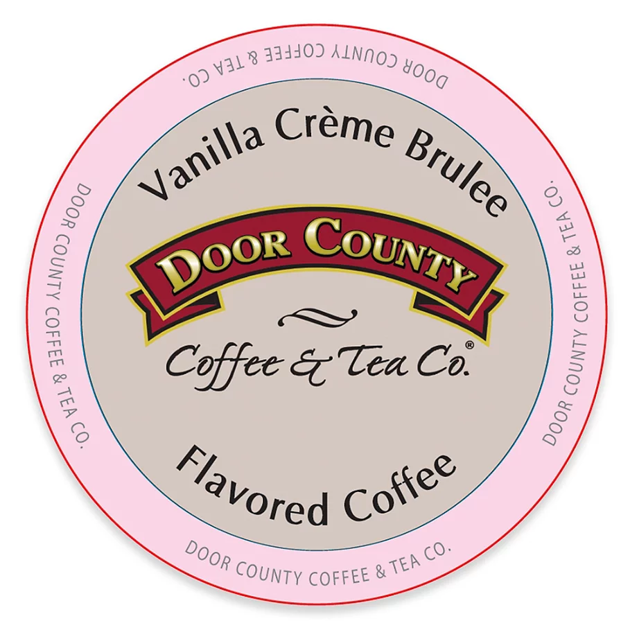 12-Count Door County Coffee & Tea Co. Vanilla Creme Brulee for Single Serve Coffee Makers