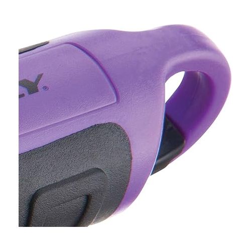  Dorcy 55 Lumen Floating Water Resistant LED Flashlight with Carabineer Clip, Purple (41-2508)