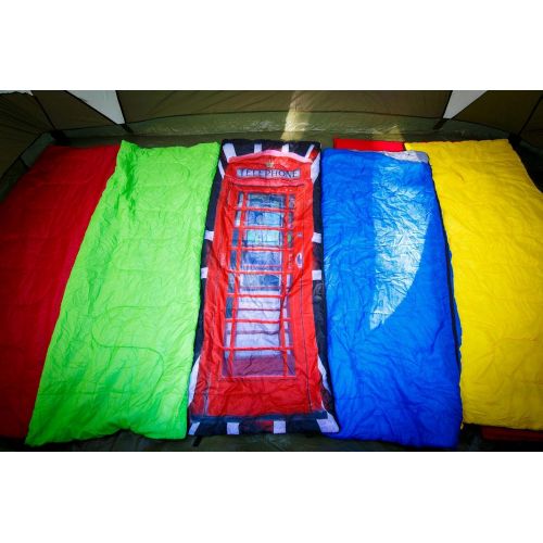  Dorcy REVALCAMP Lightweight Sleeping Bag - Phonebooth - Indoor & Outdoor use. Great for Kids, Teens & Adults. Ultra Light and Compact Bags are Perfect for Hiking, Backpacking, Camping &