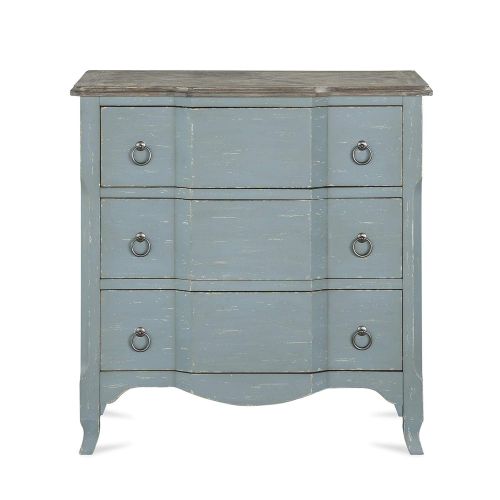  Dorel Living DA8272 Wells Accent, Antique Teal 3 Drawer Chest