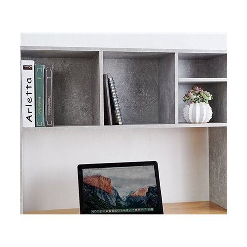  DormCo The College Cube - Desk Bookshelf - Marble Gray