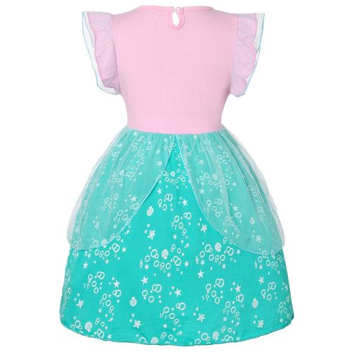  Dormstop Girls Snow White Dress Little Mermaid Costume Belle Dresses Rapunzel Princess Costumes 18 Months-6 Years