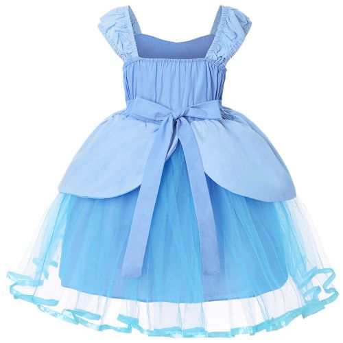  Dormstop Girls Cinderella Dress Little Mermaid Costume Snow White Dresses Rapunzel Princess Costumes 18 Months-6 Years