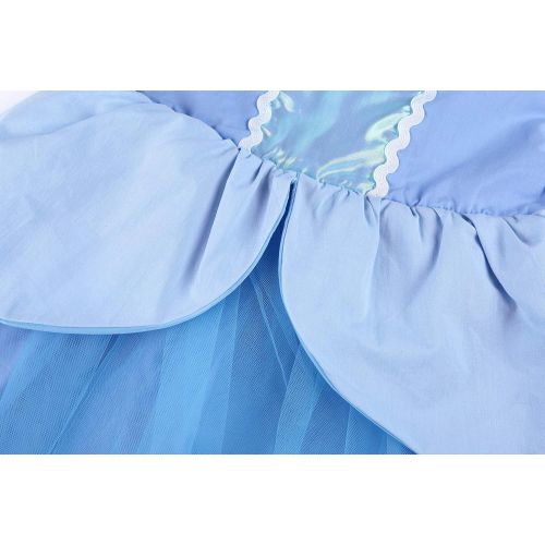  Dormstop Girls Cinderella Dress Little Mermaid Costume Snow White Dresses Rapunzel Princess Costumes 18 Months-6 Years