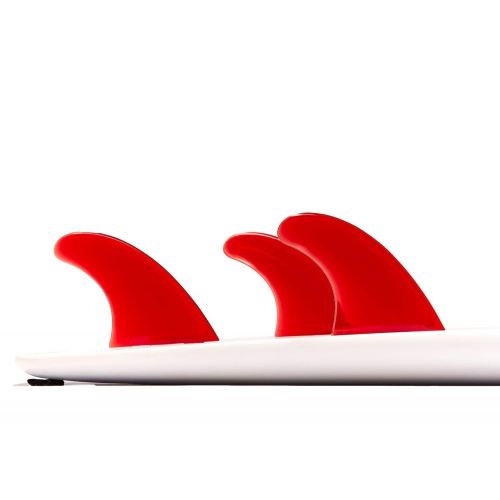  Dorsal Flexrez Core Thruster Surfboard Fins (3) FUT Tri Fin Compatible Red