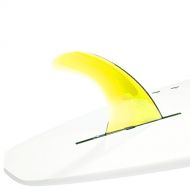 Dorsal Signature Surf SUP Single Center Fin Longboard Surfboard Fins - Yellow 8 inchYellow
