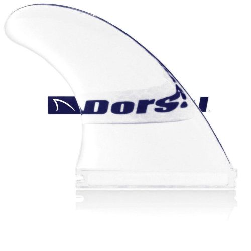  Dorsal Performance Flexrez Core Surfboard Thruster Surf Fins (3) FUT Compatible Clear
