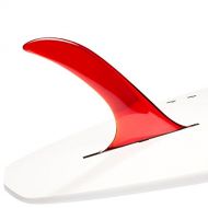 Dorsal Pintail Single Surf SUP Longboard Surfboard Fins (Flex) - Red