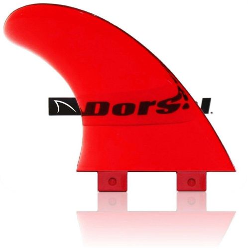  Dorsal Performance Flexrez Core Surfboard Quad Surf Fins (4) FCS Compatible Red