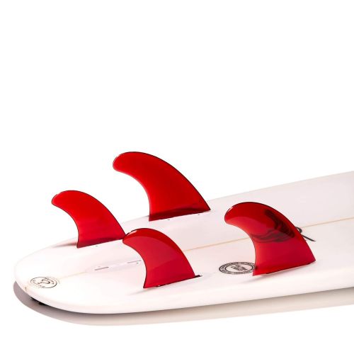  Dorsal Performance Flexrez Core Surfboard Quad Surf Fins (4) FCS Compatible Red