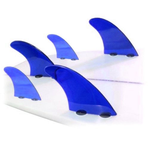  Dorsal Performance Flexrez Surfboard ThrusterQuad Surf Fins (5) FCS Compatible Blue