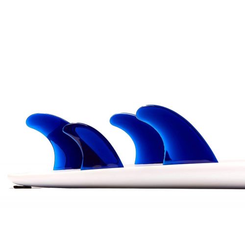  Dorsal Performance Flexrez Surfboard ThrusterQuad Surf Fins (5) FCS Compatible Blue