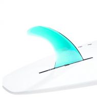 Dorsal Signature Surf SUP Single Center Fin Longboard Surfboard Fins - Aqua 10 InchAqua