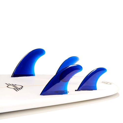  Dorsal Performance Flexrez Core Surf Quad Surfboard Fins (4) FCS Compatible Blue