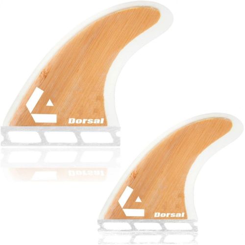  Dorsal Surfboard Fins Bamboo Hexcore Quad Set (4) Honeycomb FUT Base