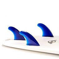 Dorsal Performance Flexrez Core Surfboard Thruster Surf Fins (3) FCS Compatible Blue