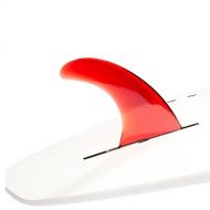 Dorsal Signature Surf SUP Single Center Fin Longboard Surfboard Fins - Red