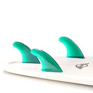 Dorsal Performance Flexrez Core Surfboard Thruster Surf Fins (3) FCS Compatible Aqua