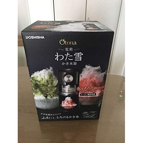  Doshisha DOSHISHA Heater Type Electric Fluffy Shaving Ice Machine DSHH-18 (BLACK)【Japan Domestic Genuine Products】【Ships from Japan】