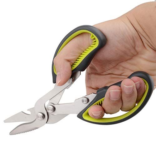  Dosreng Stainless Steel Kitchen Scissors For Meat Chicken Bone With Non-Slip Plastic Handle Kitchen Multifunction Cutting Tools
