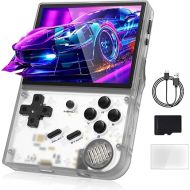 Retro Handheld Game Console, Anbernic RG35XX Handheld Emulator Console, 3.5 Inch IPS Screen, Quad-core CPU, DDR3 256MB RAM, Speaker, 2600mAh Rechargeable Battery(White)