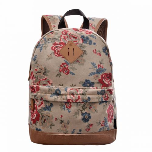  DouGuYan Douguyan Girls Casual Lightweight Print Backpack Cute School Bag Campus Satchel Khaki 133b