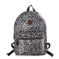 DouGuYan Douguyan Leopard Youth Backpack Lightweight Cheetah School Book Bag Girl Daypack Black Leopard 133C