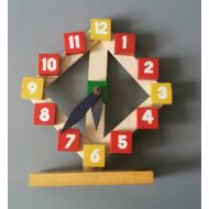 DoubleDutchInterior Wooden Education Clock Made in Holland 70