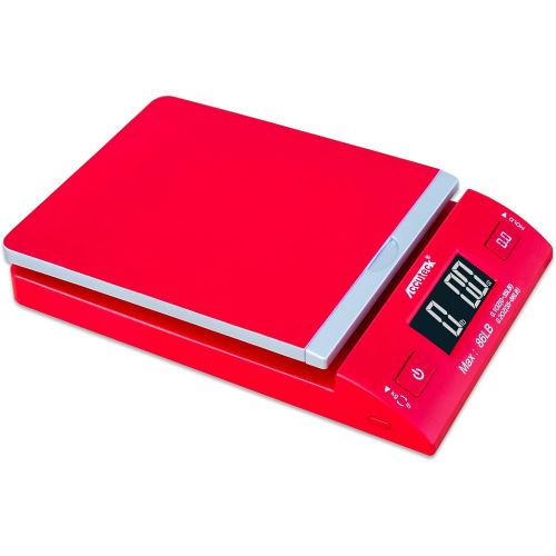  [아마존베스트]DoubleFly Accuteck DreamRed 86 Lbs Digital Postal Scale Shipping Scale Postage with USB&AC Adapter, Limited Edition