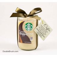 Doublebrush Starbucks Candle Frappuccino Coffee Candle Repurposed Bottle Candle Gift for Coffee Lover Mocha Coffee Vanilla Coffee Kitchen Decor