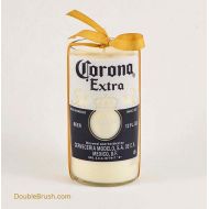 Doublebrush Corona Beer Candle Soy Wax Corona Extra Recycled Bottle Candle Mexican Beer Gift Mexico Scented Candle Patio Decor Eco Earth Friendly