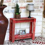 Doug and Cristy Designs Red End Table