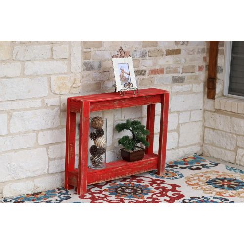  Doug and Cristy Designs 36 Red Console Table