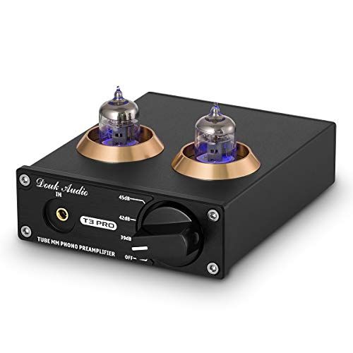  Douk Audio T3 PRO MM Phono Stage Preamp Mini Stereo Vacuum Tube Preamplifier