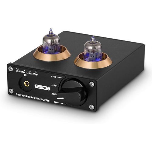  Douk Audio T3 PRO MM Phono Stage Preamp Mini Stereo Vacuum Tube Preamplifier