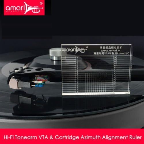  Douk Audio Nobsound Hi-Fi Tonearm VTA & Cartridge Azimuth Alignment Ruler Headshell Alignment Block