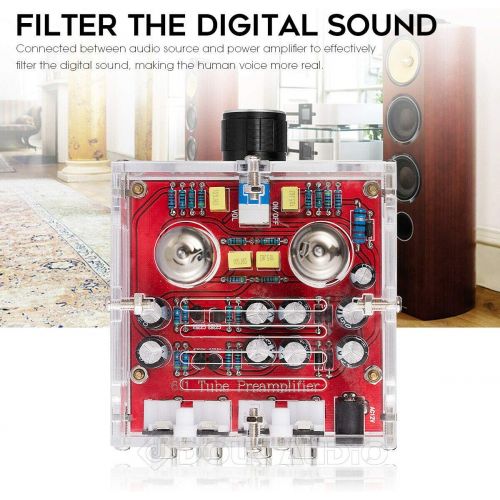  [아마존베스트]Douk Audio HiFi Vacuum Tube Preamp Stereo Mini Class A Audio Preamplifier for Power Amp