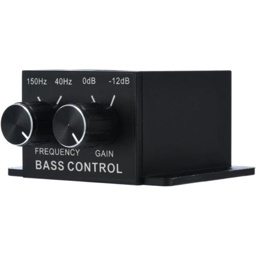  [아마존베스트]Douk Audio Nobsound Auto Car Amplifier Audio Subwoofer Bass Control Knob Sub Gain Equalizer Regulator Frequency Controller RCA Line Level Adjust