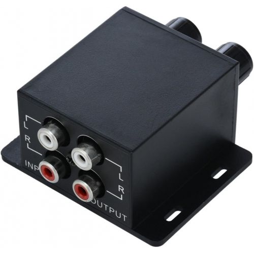  [아마존베스트]Douk Audio Nobsound Auto Car Amplifier Audio Subwoofer Bass Control Knob Sub Gain Equalizer Regulator Frequency Controller RCA Line Level Adjust