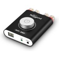 Douk Audio Nobsound NS-20G 200W Mini Bluetooth 5.0 Power Amplifier 2.0 Channel Wireless Receiver Hi-Fi DSP Stereo Headphone Audio Amp LED Display (Black)