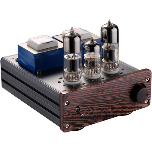  Douk Audio Nobsound Mini 20-Watt 6N6+6N2 Vacuum Tube Amplifier SEPP Class AB Desktop Stereo Power Amp for HiFi Home Audio Sound System (DJ418)